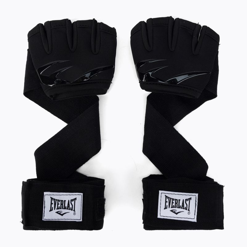 Rękawice wewnętrzne żelowe z taśmą Everlast 4345 czarne EV4345