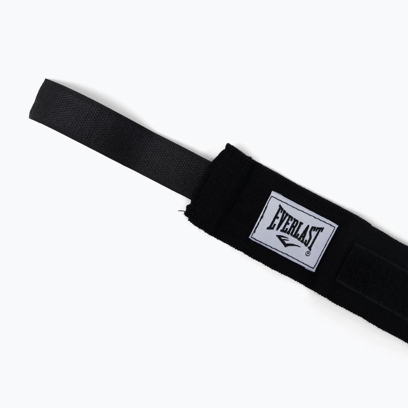 Rękawice wewnętrzne żelowe z taśmą Everlast 4345 czarne EV4345 4