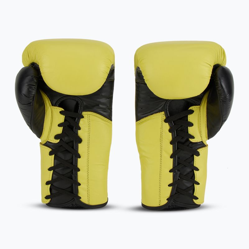 Rękawice bokserskie Everlast Powerlock 2 Laced Pro Training neon yellow 3