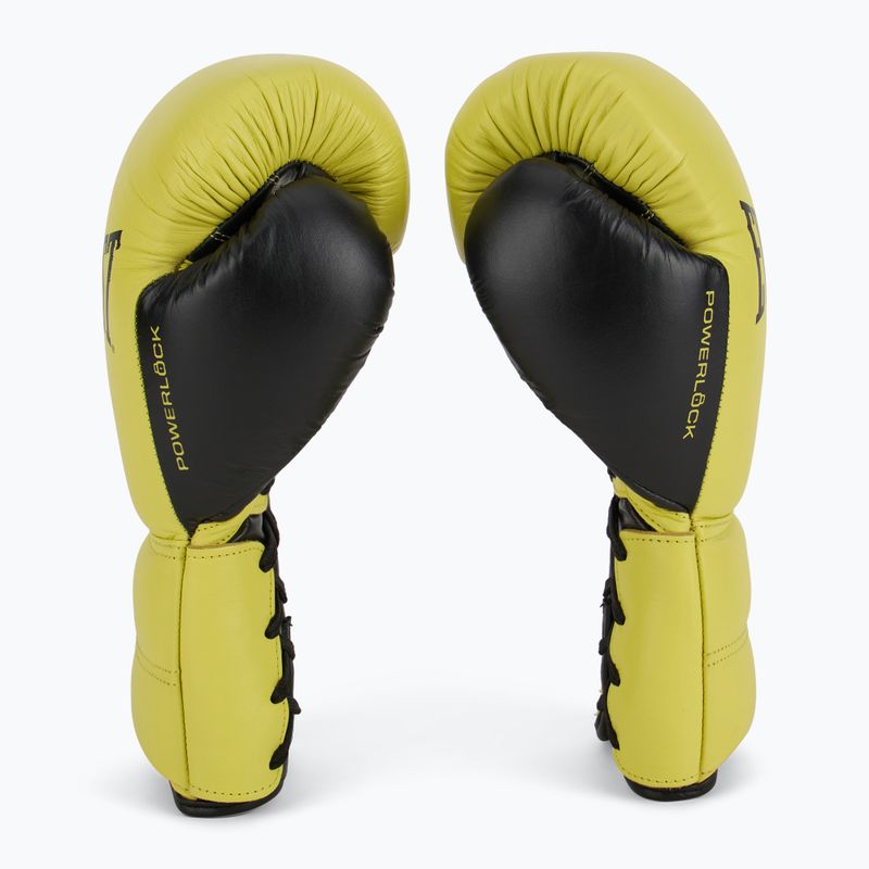 Rękawice bokserskie Everlast Powerlock 2 Laced Pro Training neon yellow 4