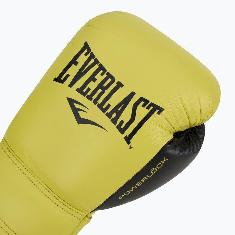 Rękawice bokserskie Everlast Powerlock 2 Laced Pro Training neon yellow 5