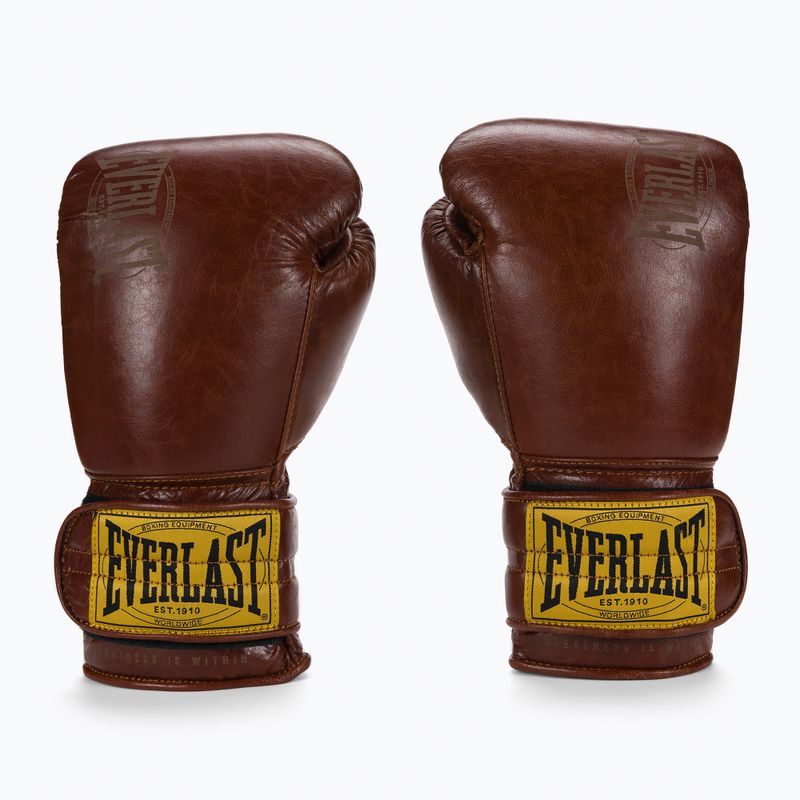 Rękawice bokserskie Everlast 1910 Classic Pro brązowe EV1910PRO