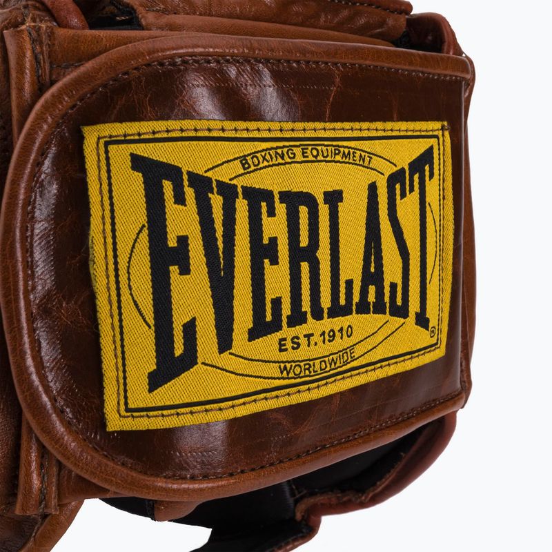 Kask bokserski Everlast 1910 PRO brązowy 4
