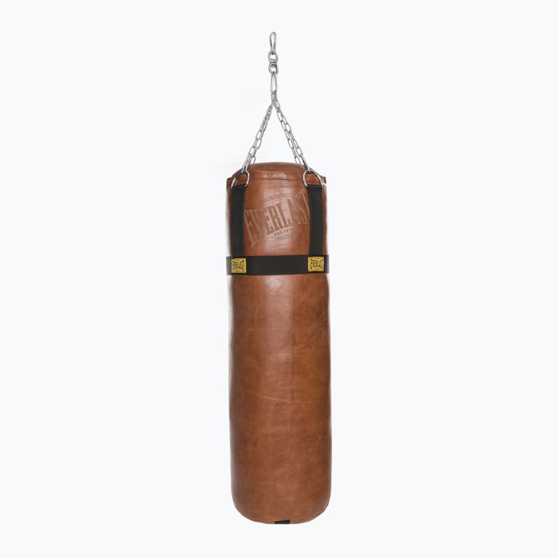 Worek bokserski skórzany Everlast 1910 brązowy EV5780
