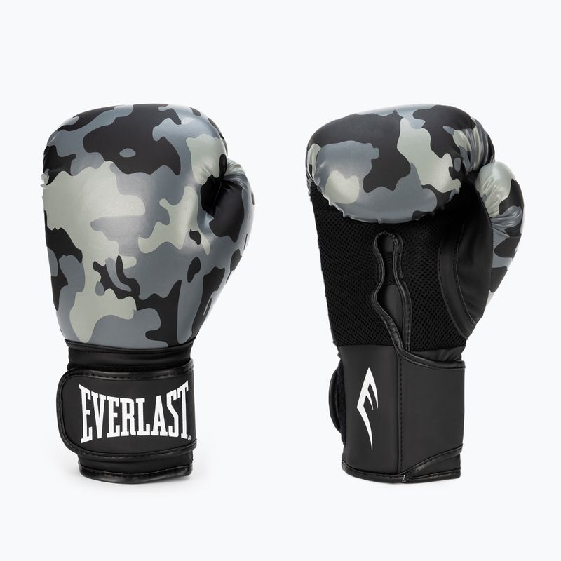 Rękawice bokserskie Everlast Spark szare EV2150 GRY CAMO 3