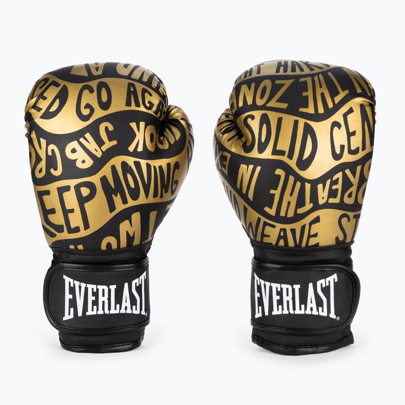 Rękawice bokserskie Everlast Spark czarno-złote EV2150 BLK/GLD