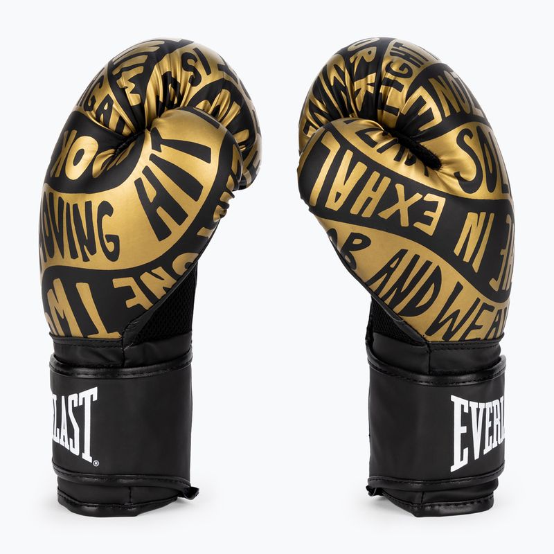 Rękawice bokserskie Everlast Spark czarno-złote EV2150 BLK/GLD 4