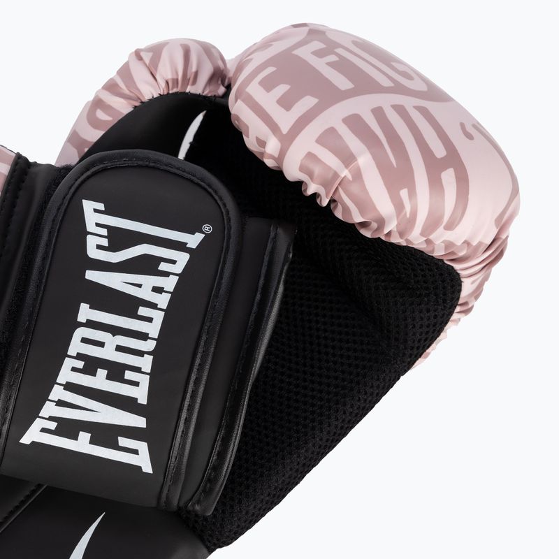 Rękawice bokserskie damskie Everlast Spark różowe EV2150 PNK/GLD 5