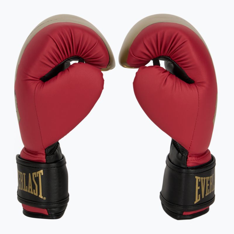 Zestaw bokserski Everlast Prospect 2 Kask + tarcze + rękawice red/gold 4