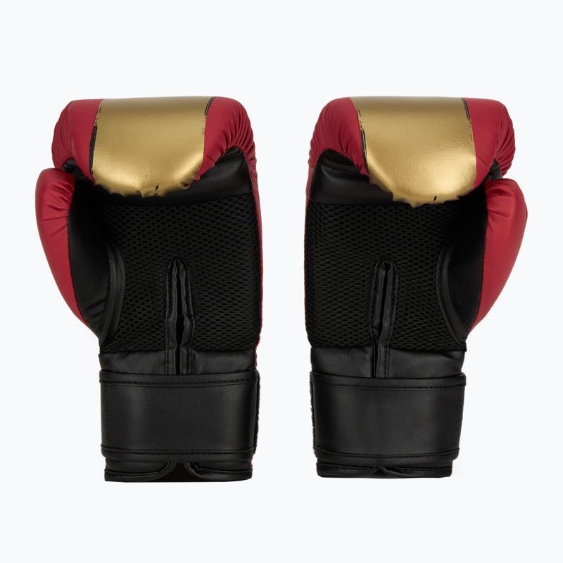 Zestaw bokserski Everlast Prospect 2 Kask + tarcze + rękawice red/gold 5