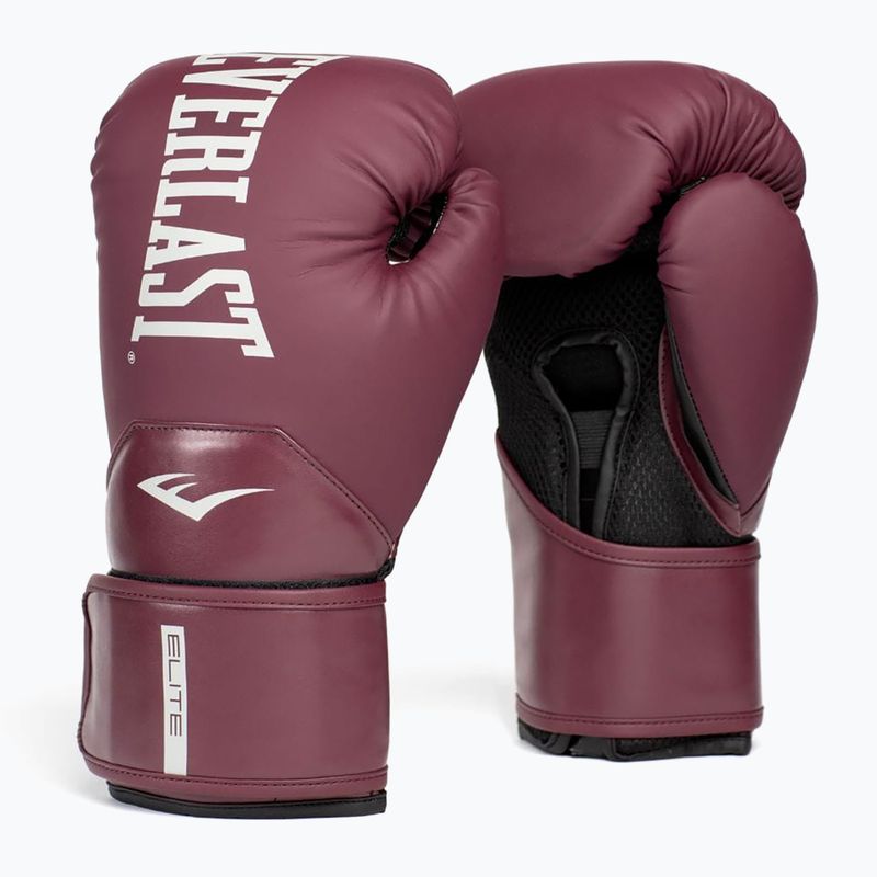 Rękawice bokserskie Everlast Pro Style Elite 2 maroon 7