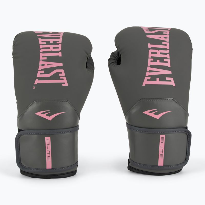 Rękawice bokserskie Everlast Pro Style Elite 2 grey/pink 2