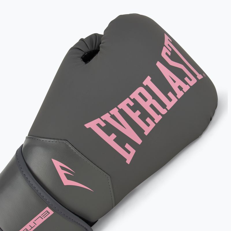 Rękawice bokserskie Everlast Pro Style Elite 2 grey/pink 5