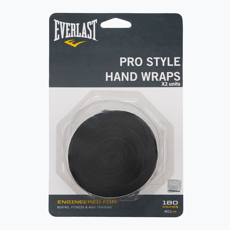 Bandaże bokserskie Everlast 450 cm black 2