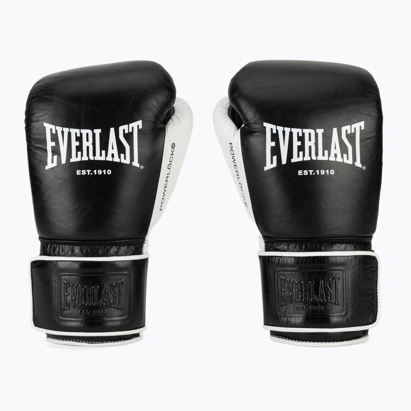 Rękawice bokserskie Everlast Powerlock Pro OG H&L black/white 2