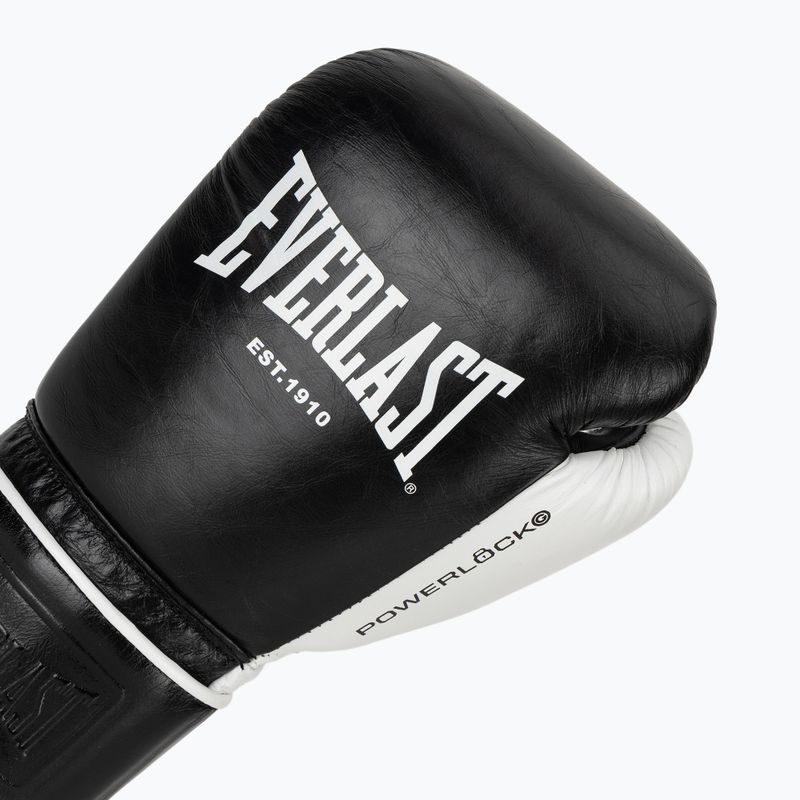 Rękawice bokserskie Everlast Powerlock Pro OG H&L black/white 5