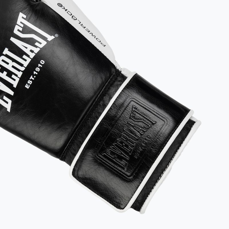 Rękawice bokserskie Everlast Powerlock Pro OG H&L black/white 6