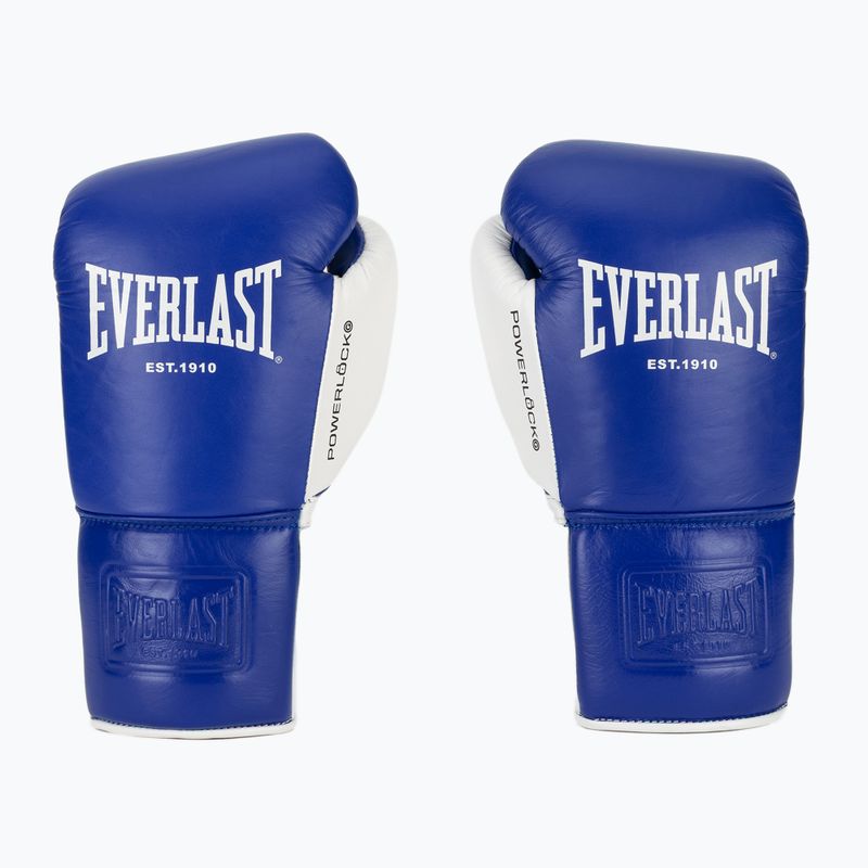 Rękawice bokserskie Everlast Powerlock OG Pro Fight blue/white 2