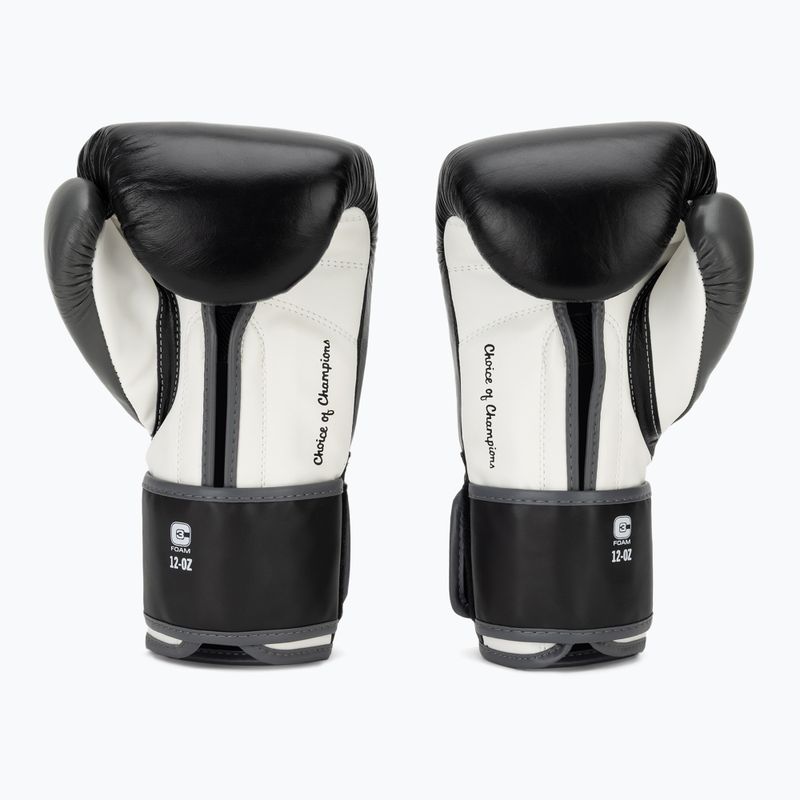 Rękawice bokserskie Everlast Powerlock OG H&L Leather Advanced Training black/white 3