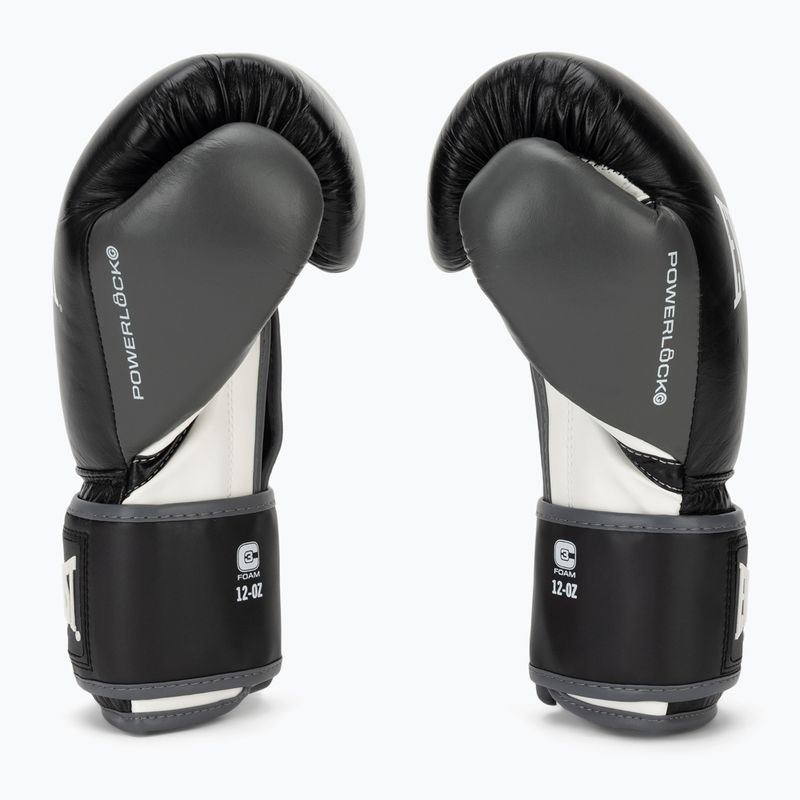 Rękawice bokserskie Everlast Powerlock OG H&L Leather Advanced Training black/white 4