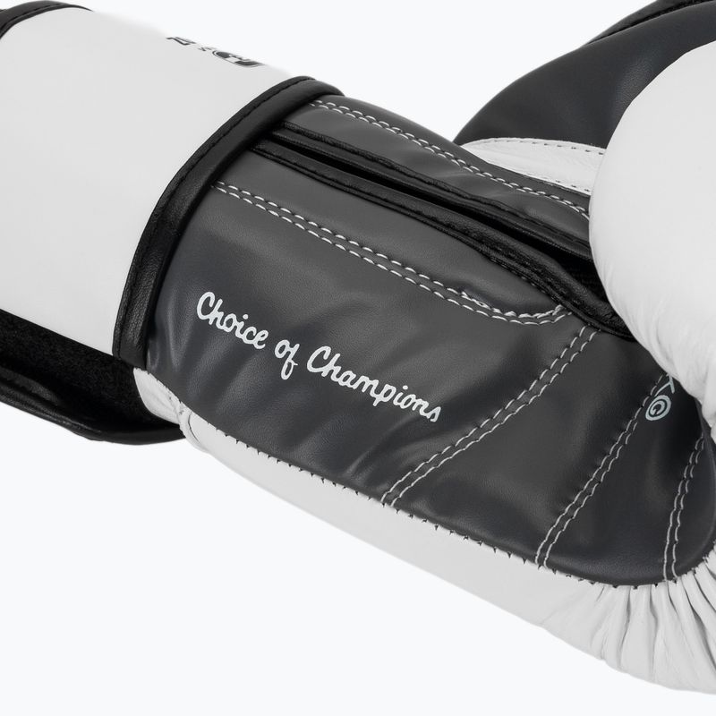 Rękawice bokserskie Everlast Powerlock OG H&L Leather Advanced Training white/black 7