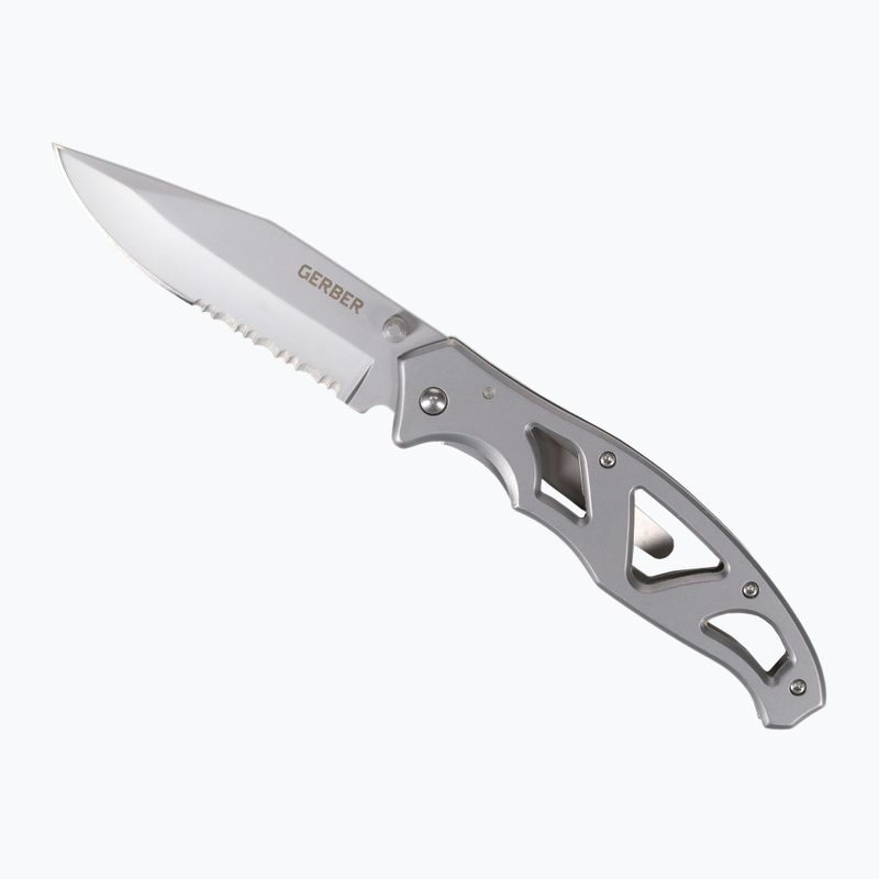Nóż turystyczny Gerber Paraframe II Folder Serrated silver