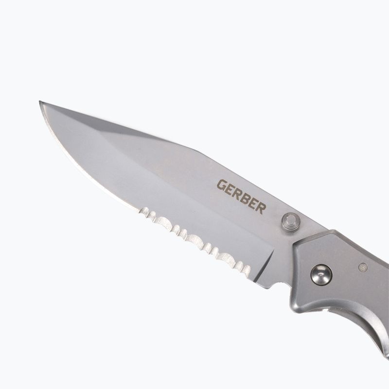 Nóż turystyczny Gerber Paraframe II Folder Serrated silver 3