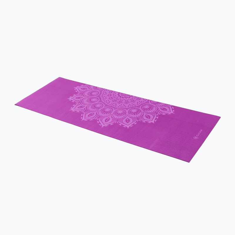 Mata do jogi Gaiam Purple Mandala 6 mm fioletowa 62202