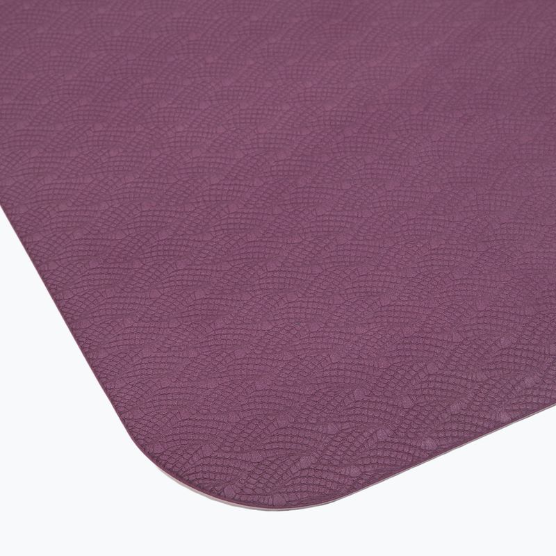 Mata do jogi Gaiam TPE Blush Printed burgndy 4
