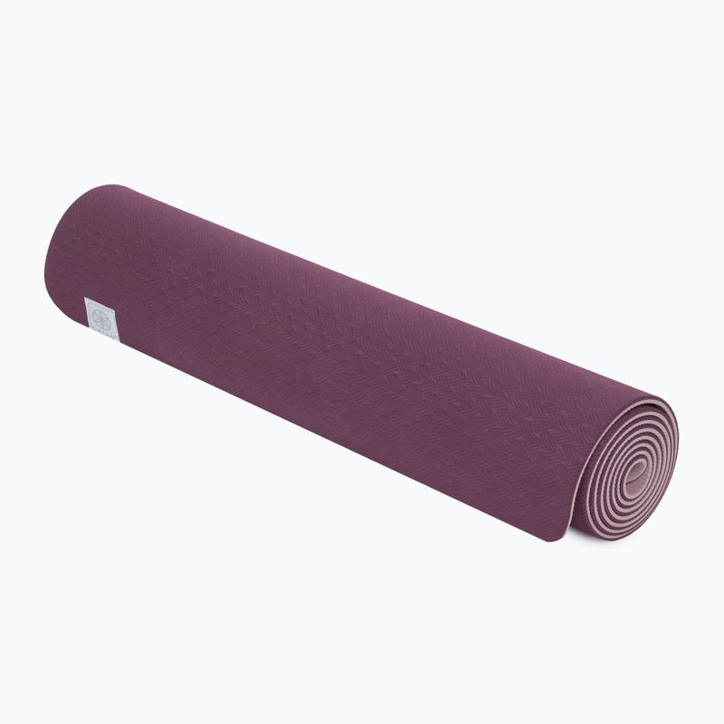 Mata do jogi Gaiam TPE Blush Printed burgndy 6