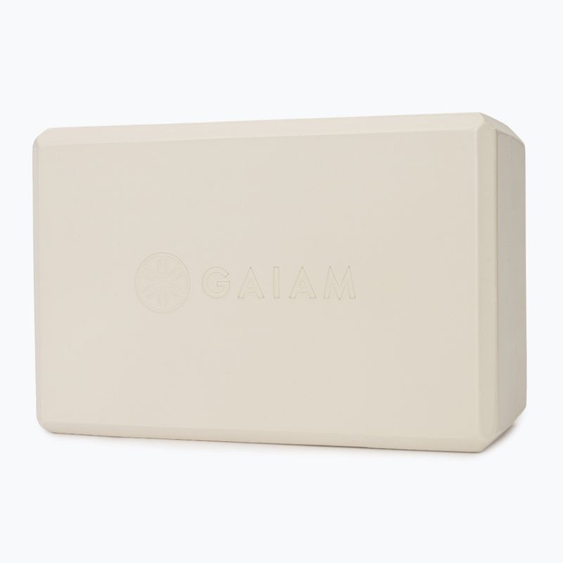 Kostka do jogi Gaiam Yoga calming greige 2