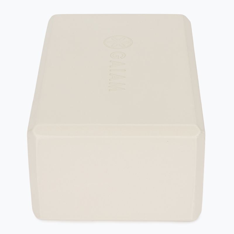 Kostka do jogi Gaiam Yoga calming greige 3