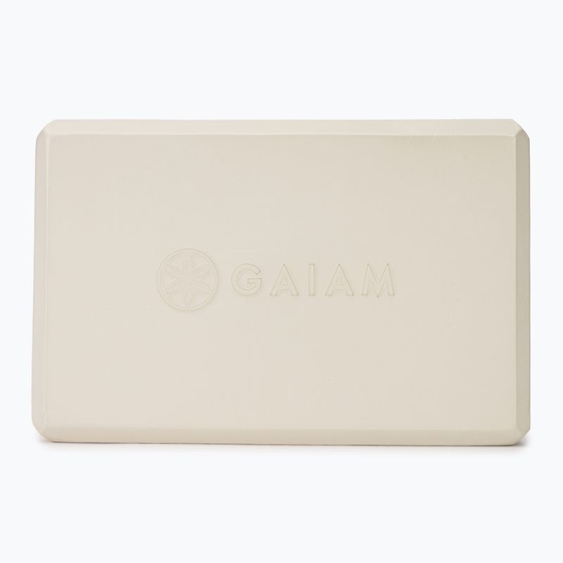 Kostka do jogi Gaiam Yoga calming greige 4