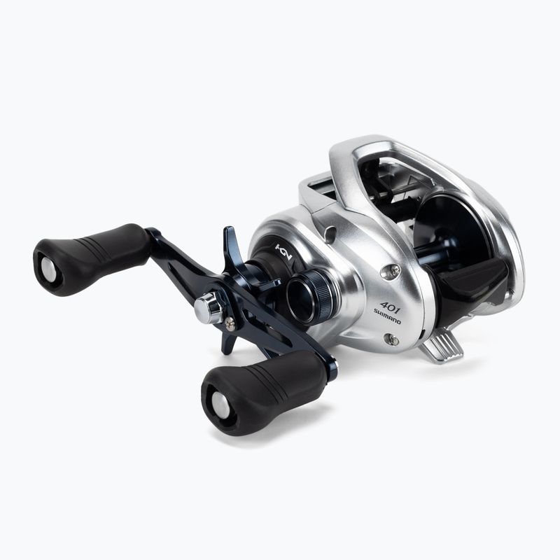 Kołowrotek multiplikator spinningowy Shimano Tranx 401A silver