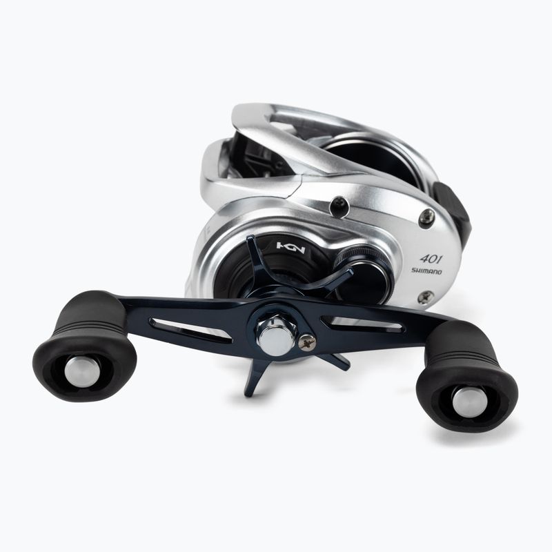 Kołowrotek multiplikator spinningowy Shimano Tranx 401A silver 2