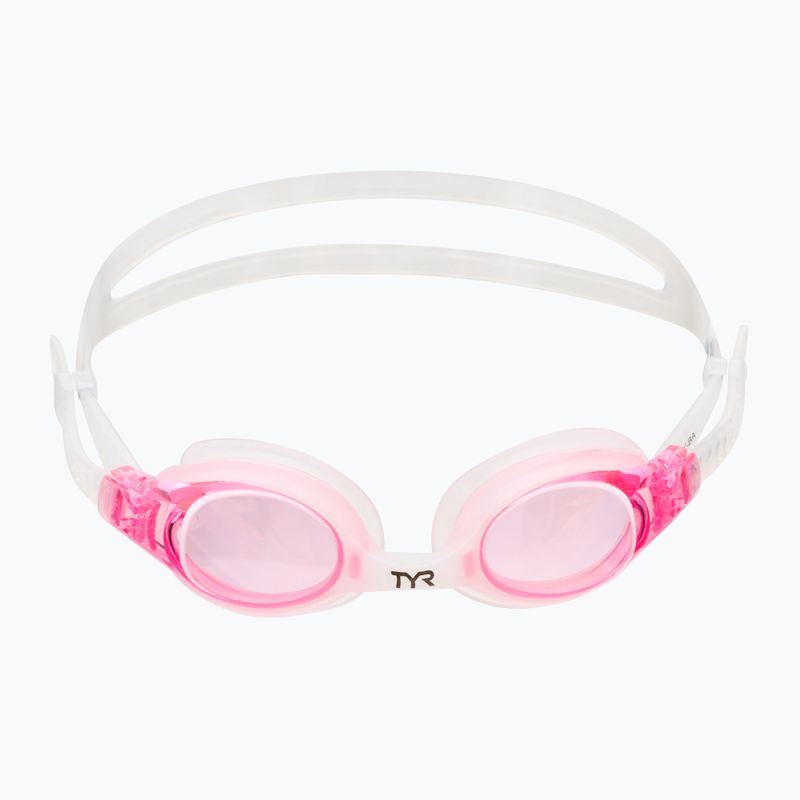 Okulary do pływania dziecięce TYR Swimple rose 2