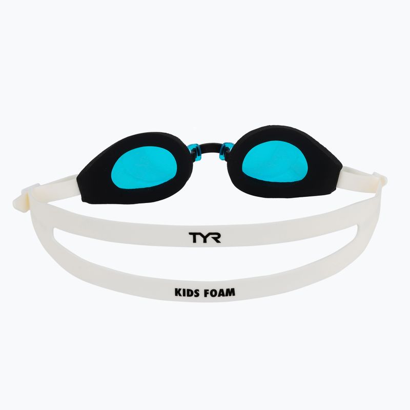 Okulary do pływanie dziecięce TYR Foam Youth blue/black/white 4