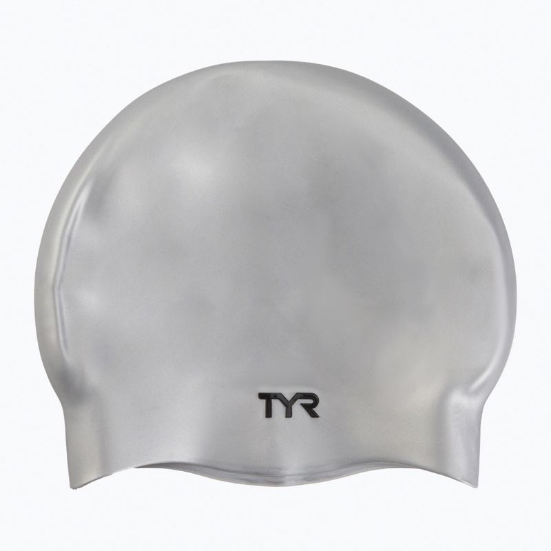 Czepek pływacki TYR Wrinkle Free Silicone silver