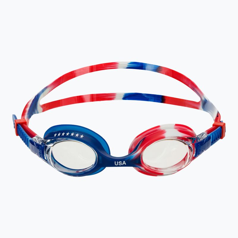 Okulary do pływania TYR Swimple USA clear/red/navy 2