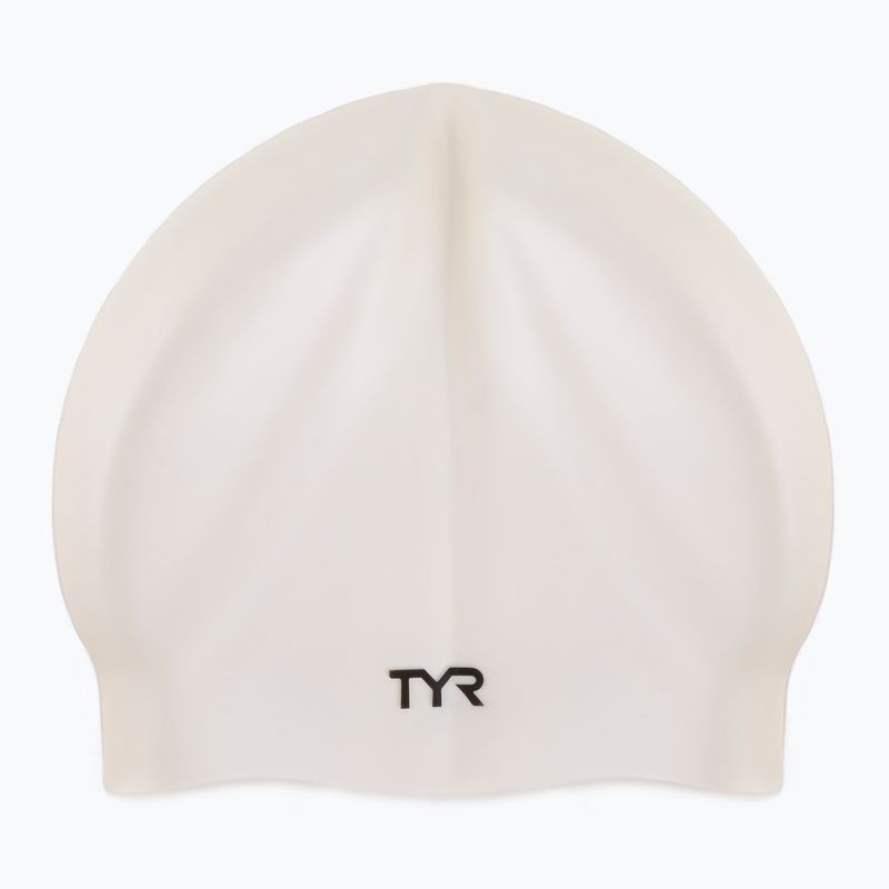 Czepek pływacki TYR Wrinkle Free Silicone white