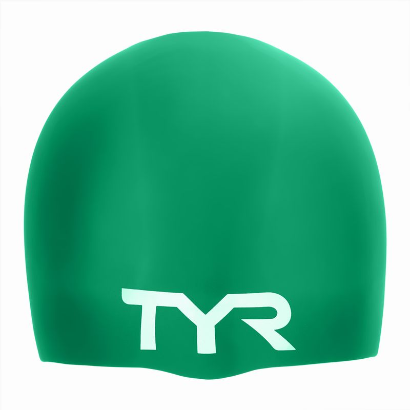 Czepek pływacki TYR Wrinkle Free Silicone green