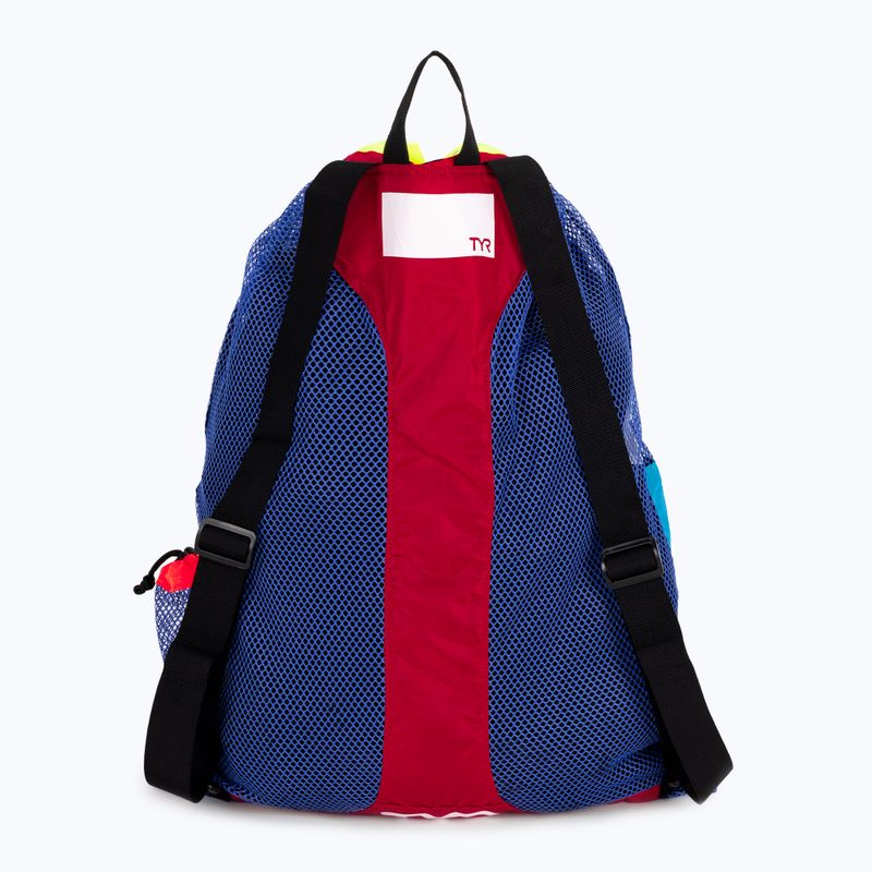 Worek pływacki  TYR Big Mesh Mummy Bag 40 l blue/yellow 2
