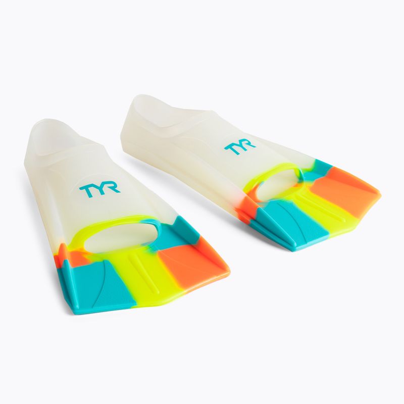 Płetwy do pływania TYR Stryker Silicone 37-38 EU white/multicolour