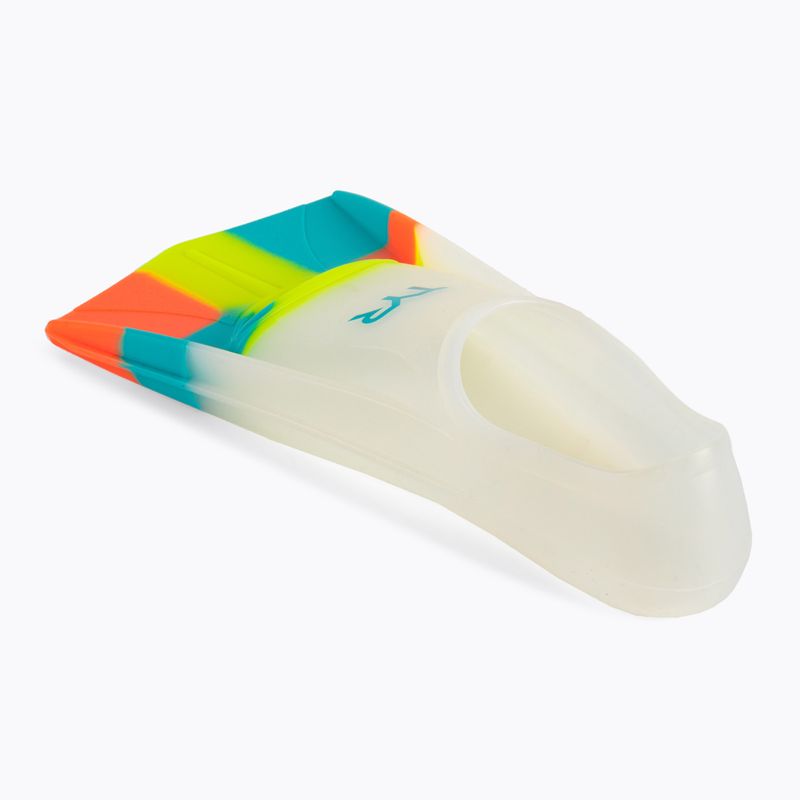 Płetwy do pływania TYR Stryker Silicone 37-38 EU white/multicolour 4