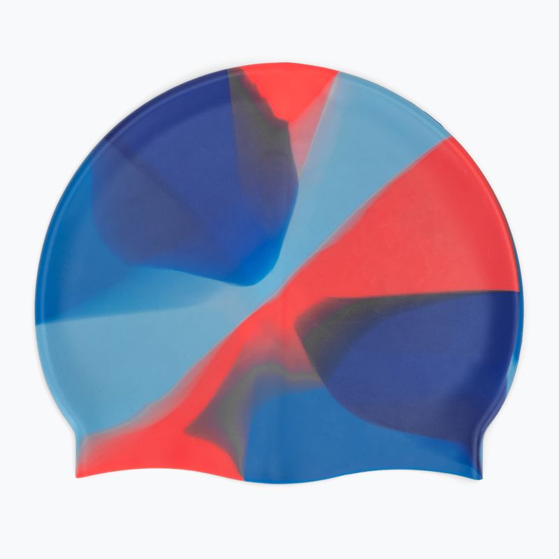 Czepek pływacki dziecięcy TYR Tiedye Silicone Multicolor Jr blue/orange 2