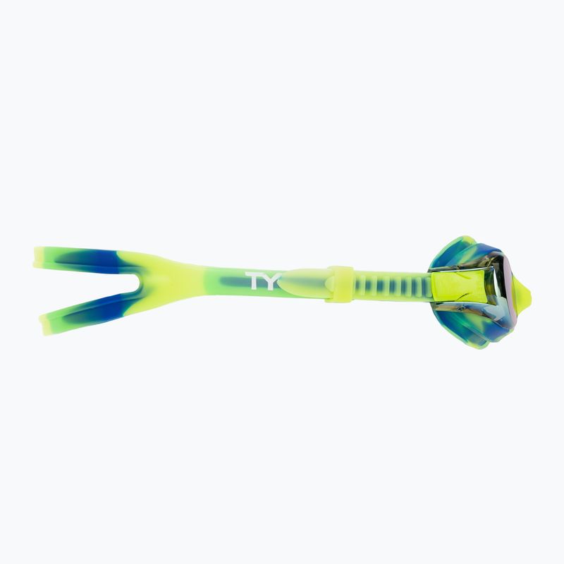 Okulary do pływania dziecięce TYR Swimple Tie Dye Mirrored gold/green/blue 3