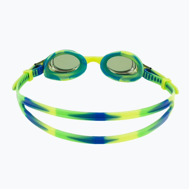 Okulary do pływania dziecięce TYR Swimple Tie Dye Mirrored gold/green/blue 4