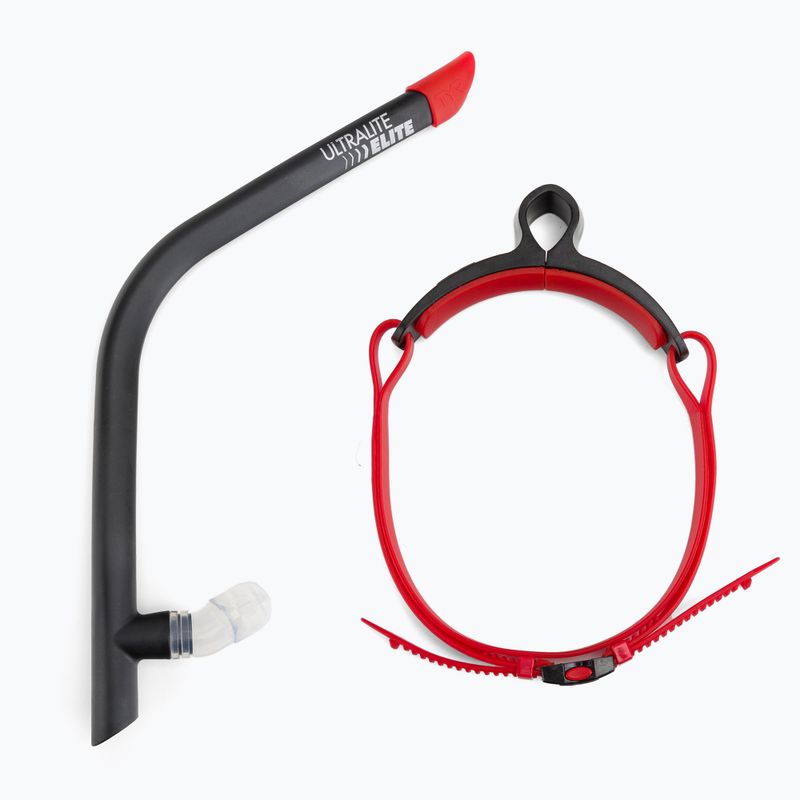 Rurka czołowa do pływania TYR Ultralite Snorkel Elite black