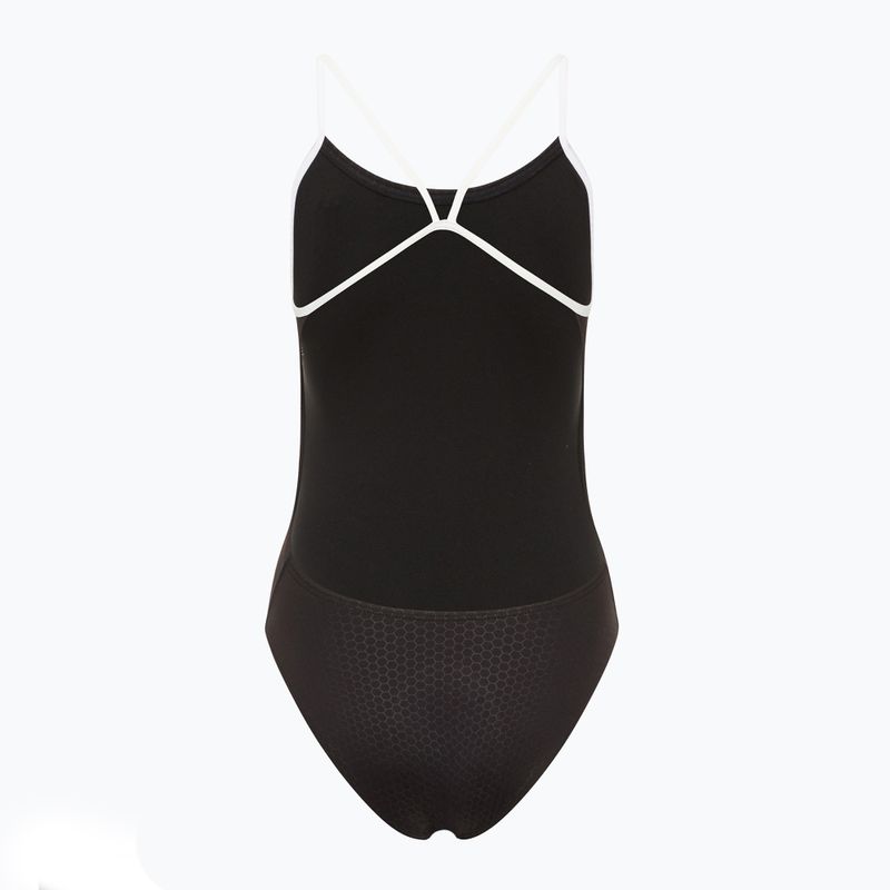 Strój pływacki jednoczęściowy damski TYR Hexa Cutoutfit black/white 2