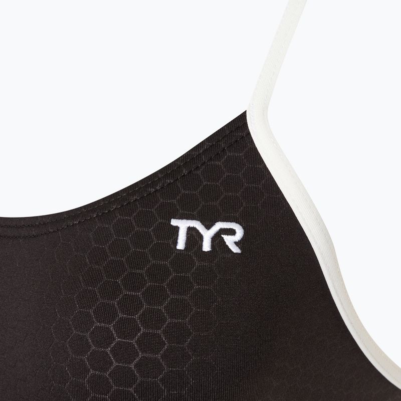 Strój pływacki jednoczęściowy damski TYR Hexa Cutoutfit black/white 3